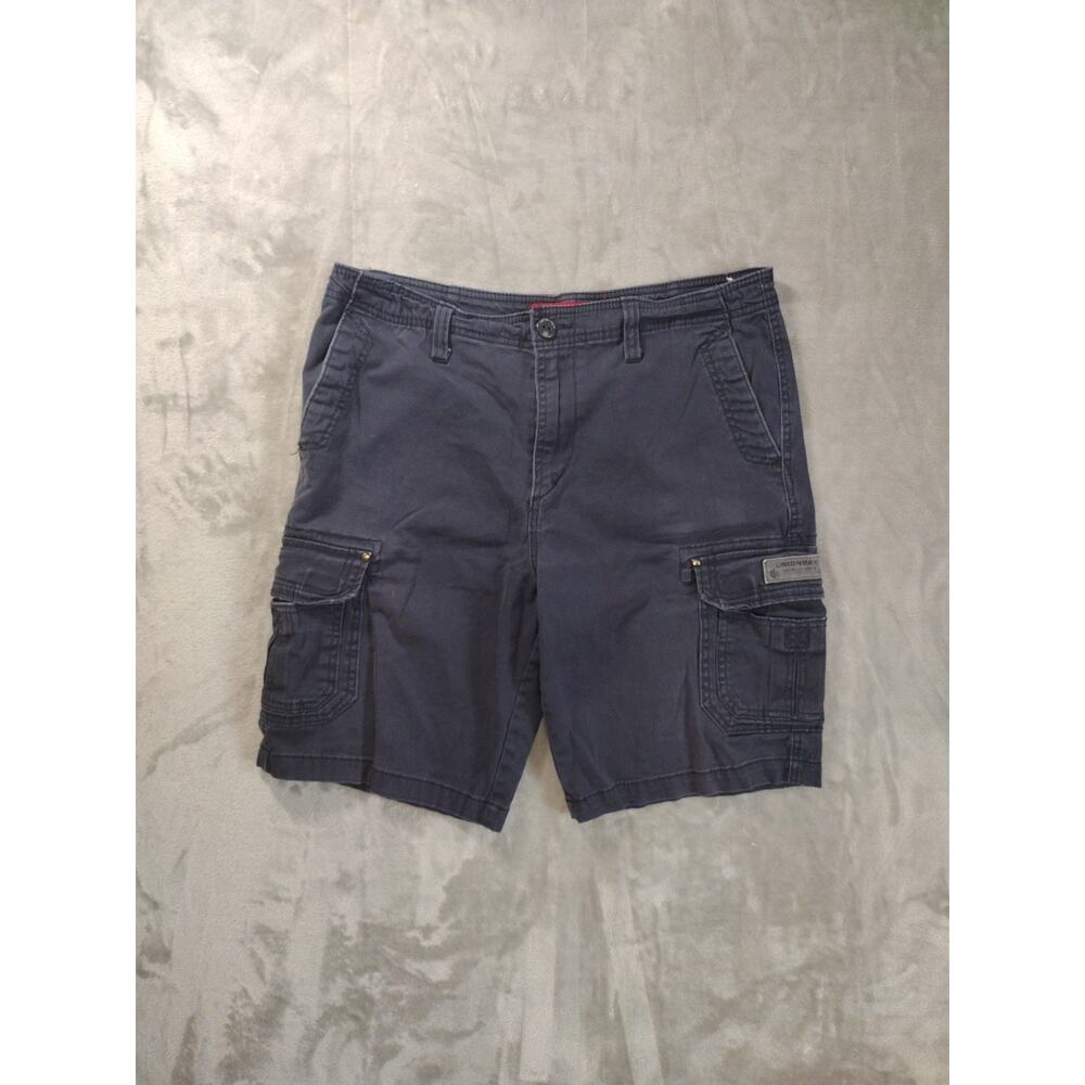 Union Bay Cargo Shorts Mens 34 Black Streetwear Skater Casual